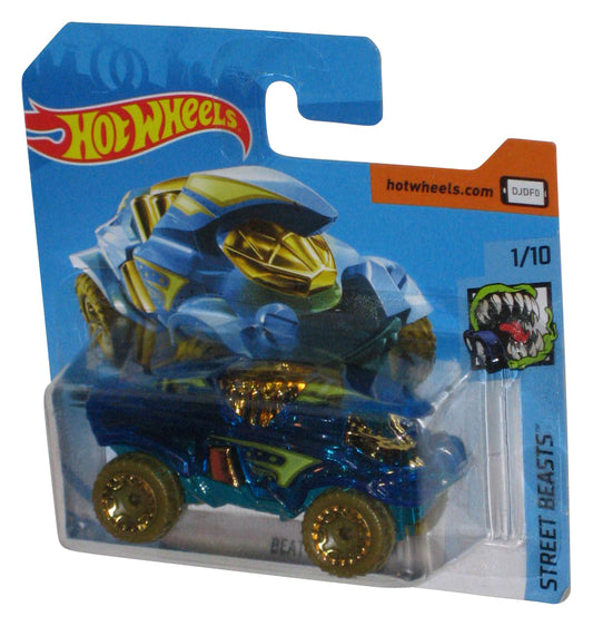 Hot Wheels Street Beasts (2017) Blue Beat All Toy Car 1/10 - (Short Card)
