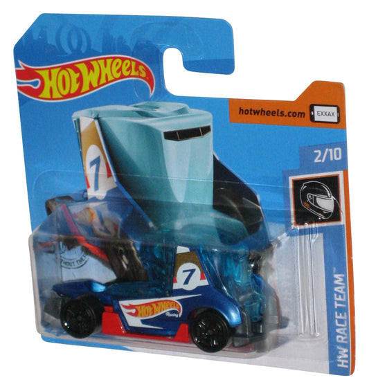 Hot Wheels HW Race Team (2018) Blue Haul-O-Gram Toy Car 2/10 - (Short Card)