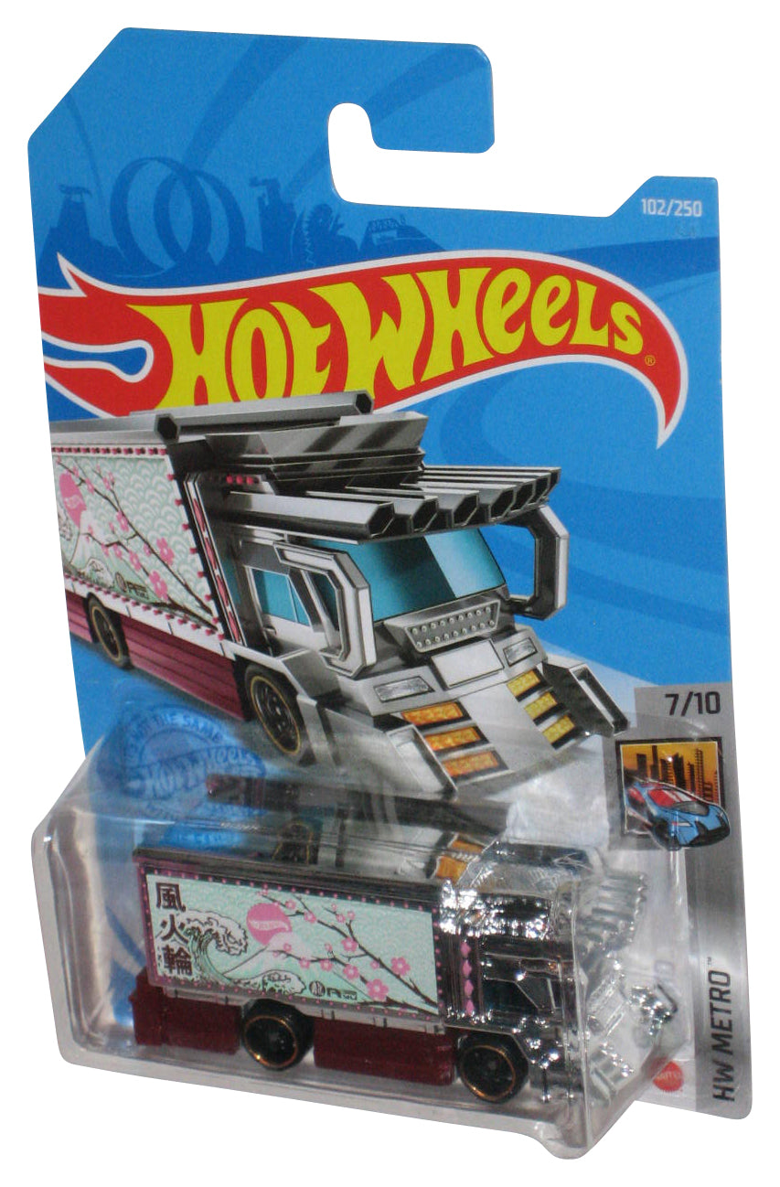 Hot Wheels HW Metro 7/10 (2021) Raijin Express Chrome & Red Toy Car 102/250