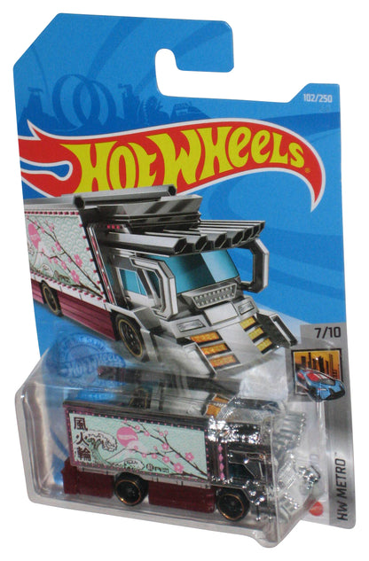 Hot Wheels HW Metro 7/10 (2021) Raijin Express Chrome & Red Toy Car 102/250