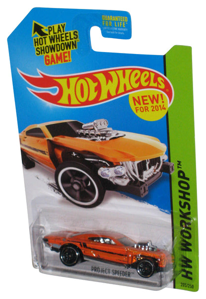 Hot Wheels HW Workshop (2014) Orange Project Speeder Toy Car 205/250