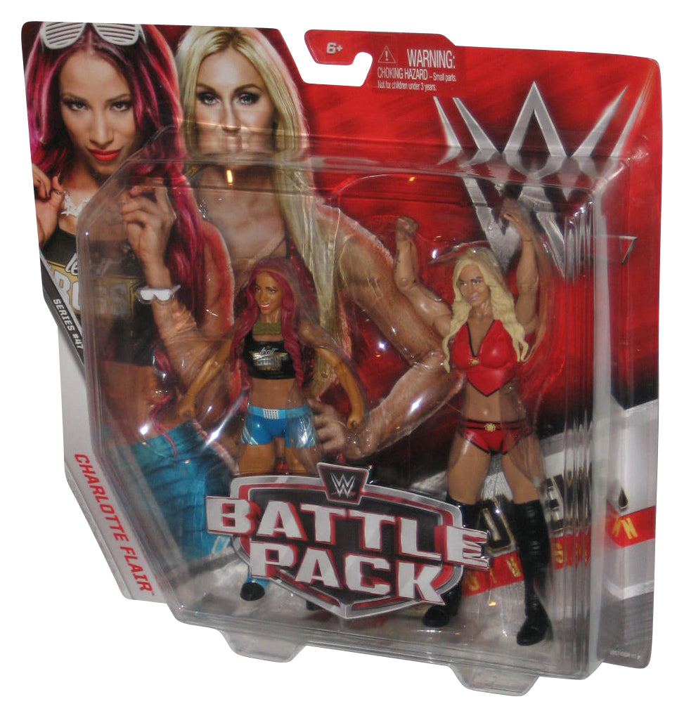 WWE James Sasha Banks vs Charlotte Flair (2017) Mattel Figure Set 2-Pack