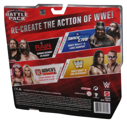 WWE James Sasha Banks vs Charlotte Flair (2017) Mattel Figure Set 2-Pack