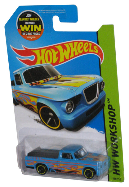 Hot Wheels HW Workshop (2013) Blue '63 Studebaker Champ Toy Truck 214/250