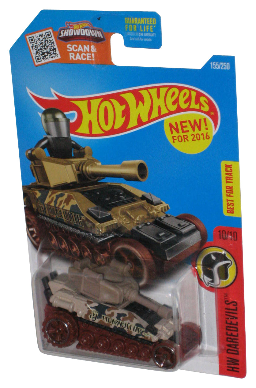 Hot Wheels HW Daredevils 10/10 (2016) Tan Tanknator Toy 155/250