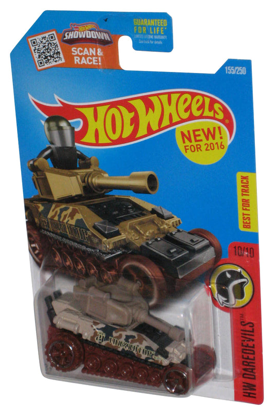 Hot Wheels HW Daredevils 10/10 (2016) Tan Tanknator Toy 155/250