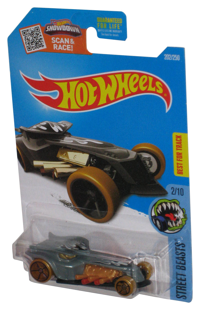 Hot Wheels Street Beasts 2/10 (2015) Grey Bad Ratittude Toy Car 202/250