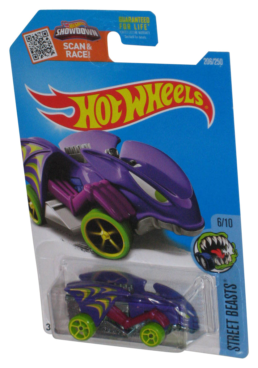 Hot Wheels Showdown Street Beasts 6/10 Vampyra (2015) Purple Toy Car #206/250