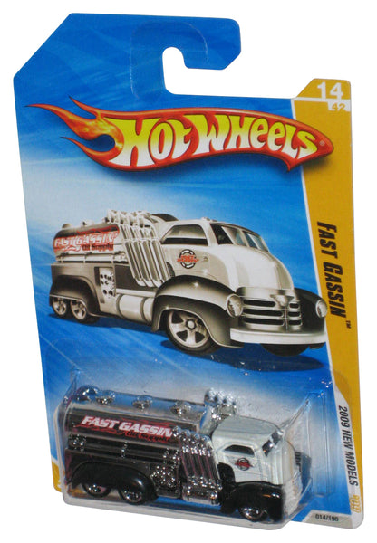 Hot Wheels 2009 New Models Silver & White Fast Gassin Toy Truck 014/190