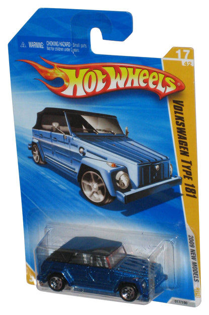 Hot Wheels 2009 New Models 17/42 (2009) Blue Volkswagen Type 181 Toy Car 017/190