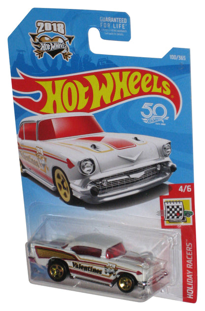 Hot Wheels 50th Anniversary Holiday Racers (2017) '57 Chevy Valentines Car 100/365
