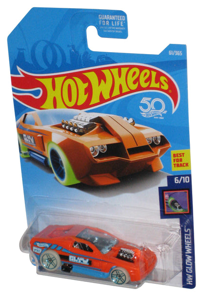 Hot Wheels HW Glow Wheels 6/10 (2017) Orange Hollowback Toy Car 61/365