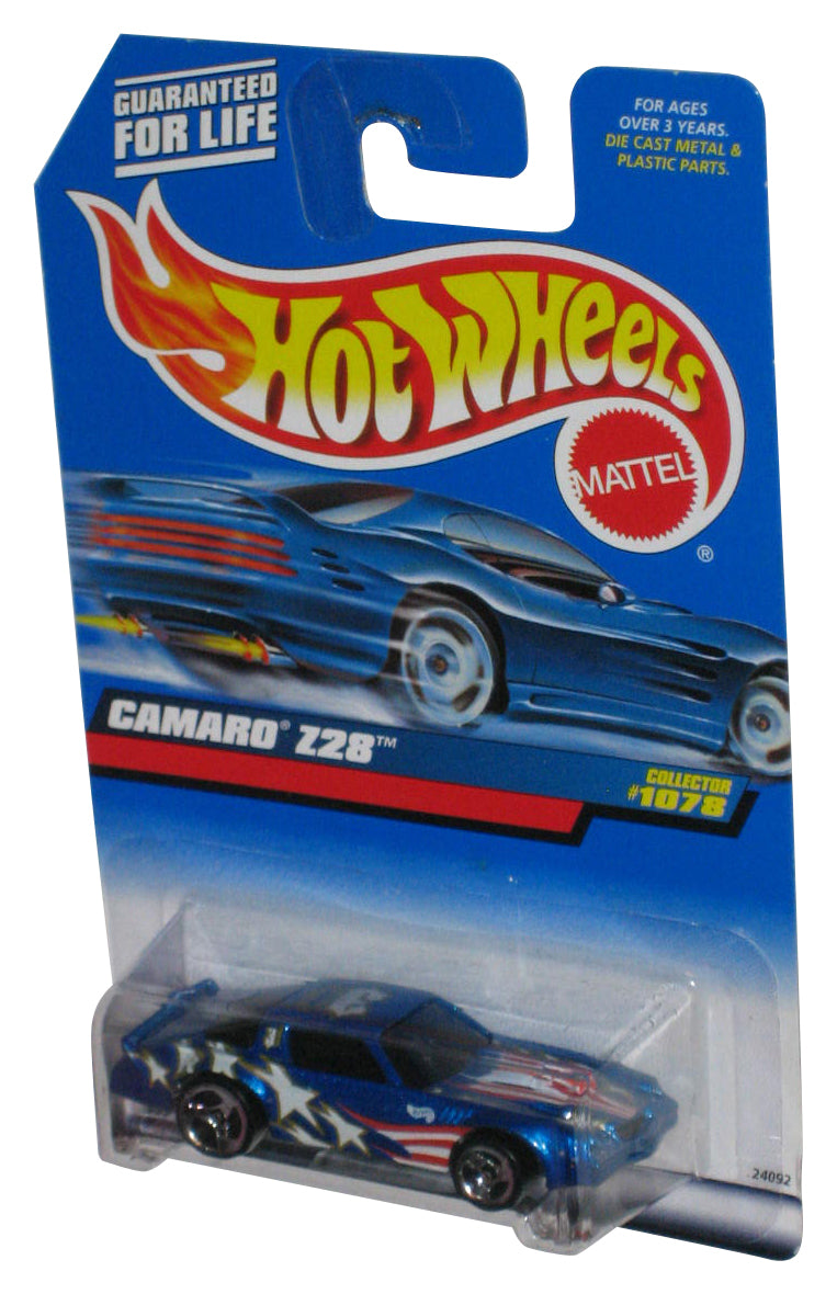 Hot Wheels Camaro Z28 (1998) Blue Die-Cast Toy Car #1078