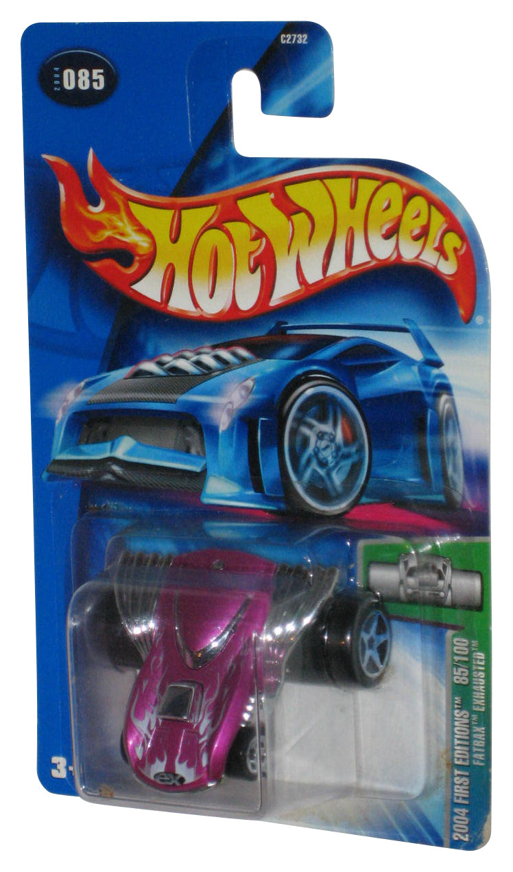Hot Wheels 2004 First Editions 85/100 Purple Fatbax Exhausted Toy Car #085