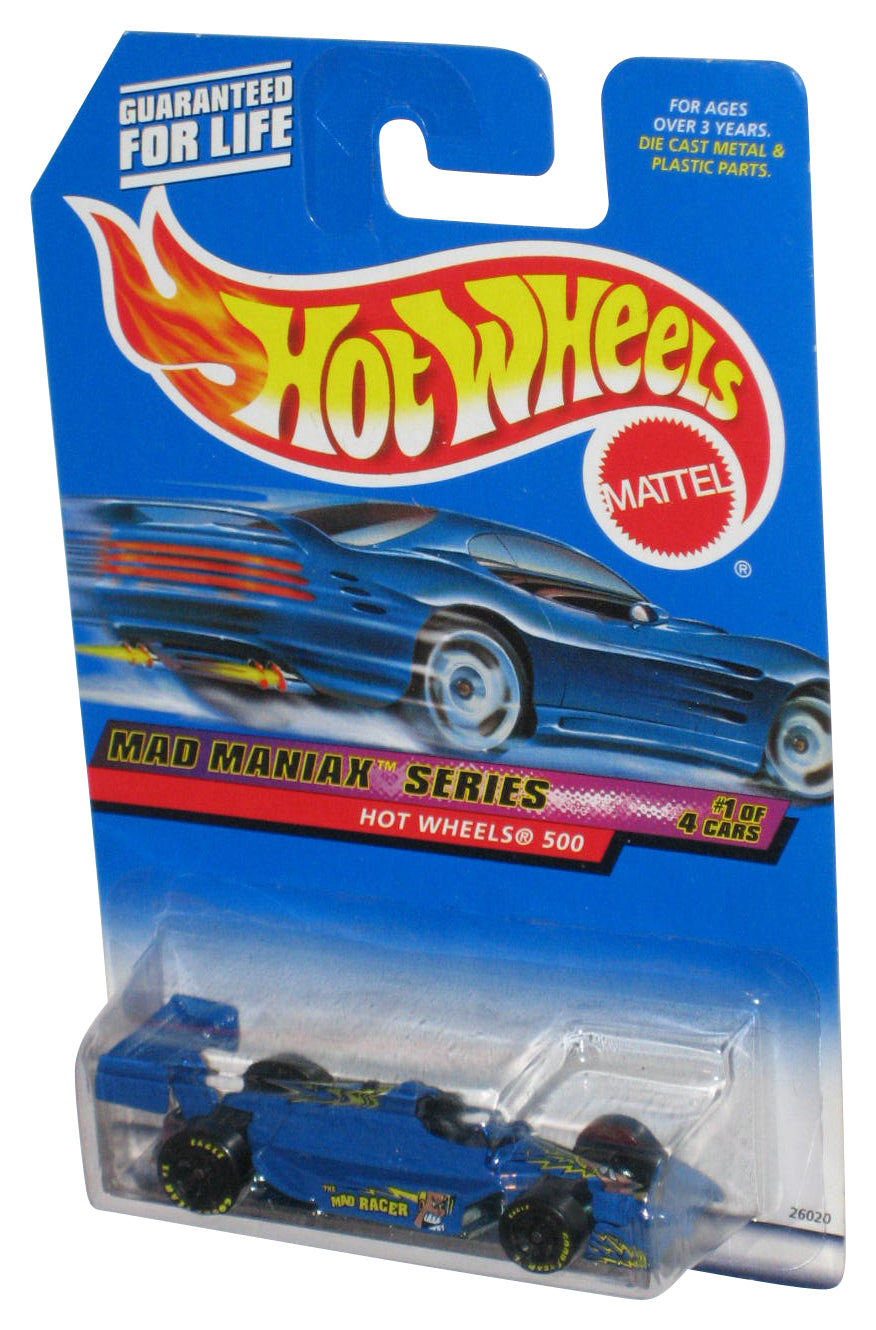 Hot Wheels Mad Maniax Series 1/4 (2000) Blue 500 Die-Cast Toy Car #017