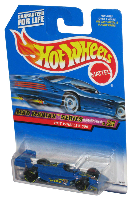 Hot Wheels Mad Maniax Series 1/4 (2000) Blue 500 Die-Cast Toy Car #017