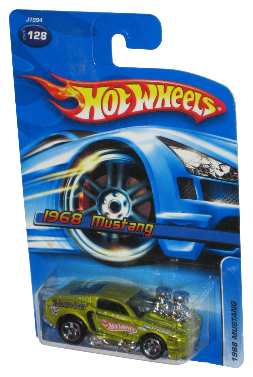 Hot Wheels 1968 Mustang (2006) Mattel Green Die-Cast Toy Car #128
