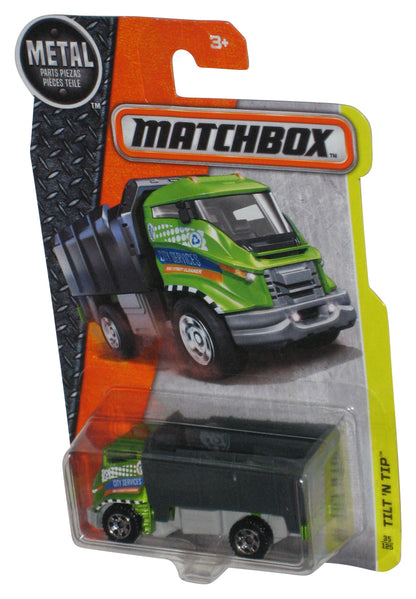 Matchbox Tilt N Tip (2015) Mattel Green & Black Metal Toy Truck 35/125