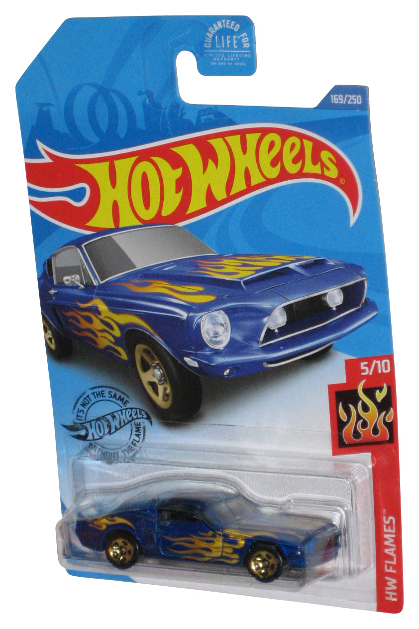 Hot Wheels HW Flames 5/10 (2017) Blue '68 Shelby GT500 Toy Car 169/250