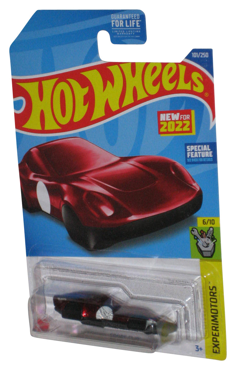 Hot Wheels Experimotors 6/10 (2022) Red Coupe Clip Toy Car 101/250