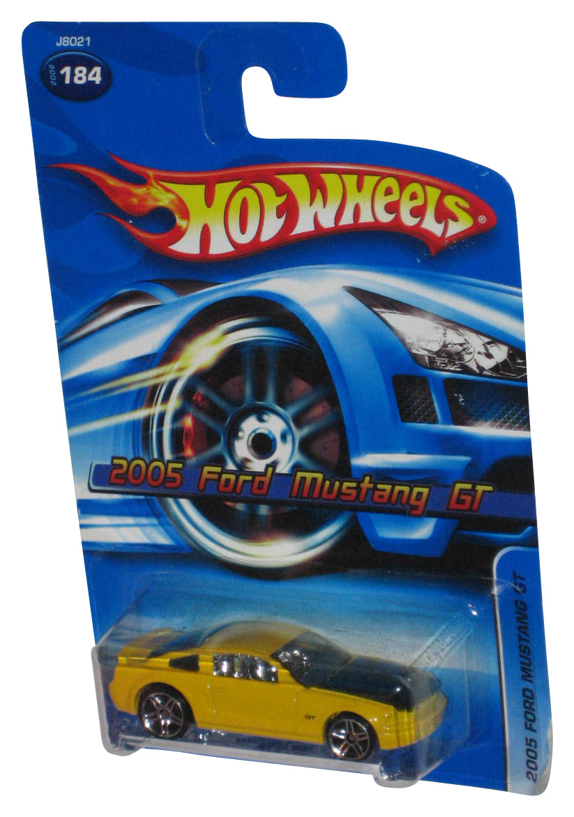Hot Wheels 2005 Ford Mustang GT (2006) Yellow Die-Cast Toy Car #184