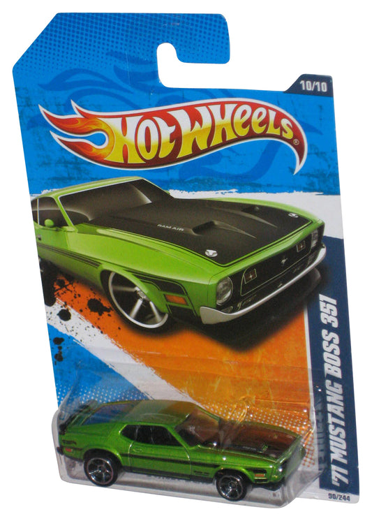 Hot Wheels Street Beasts 10/10 '11 Green '71 Mustang Boss 351 Toy Car 90/244