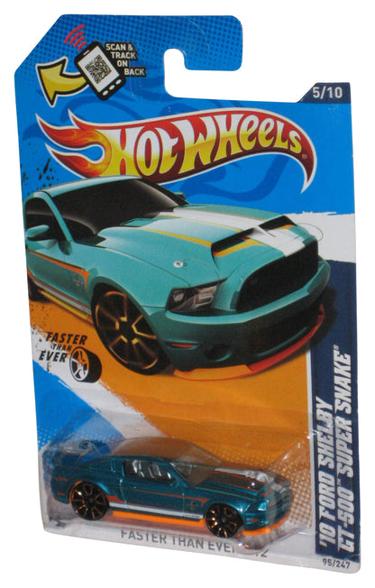 Hot Wheels Faster Than Ever 5/10 '12 Teal Blue '10 Ford Shelby GT-500 Super Snake Toy Car 95/247