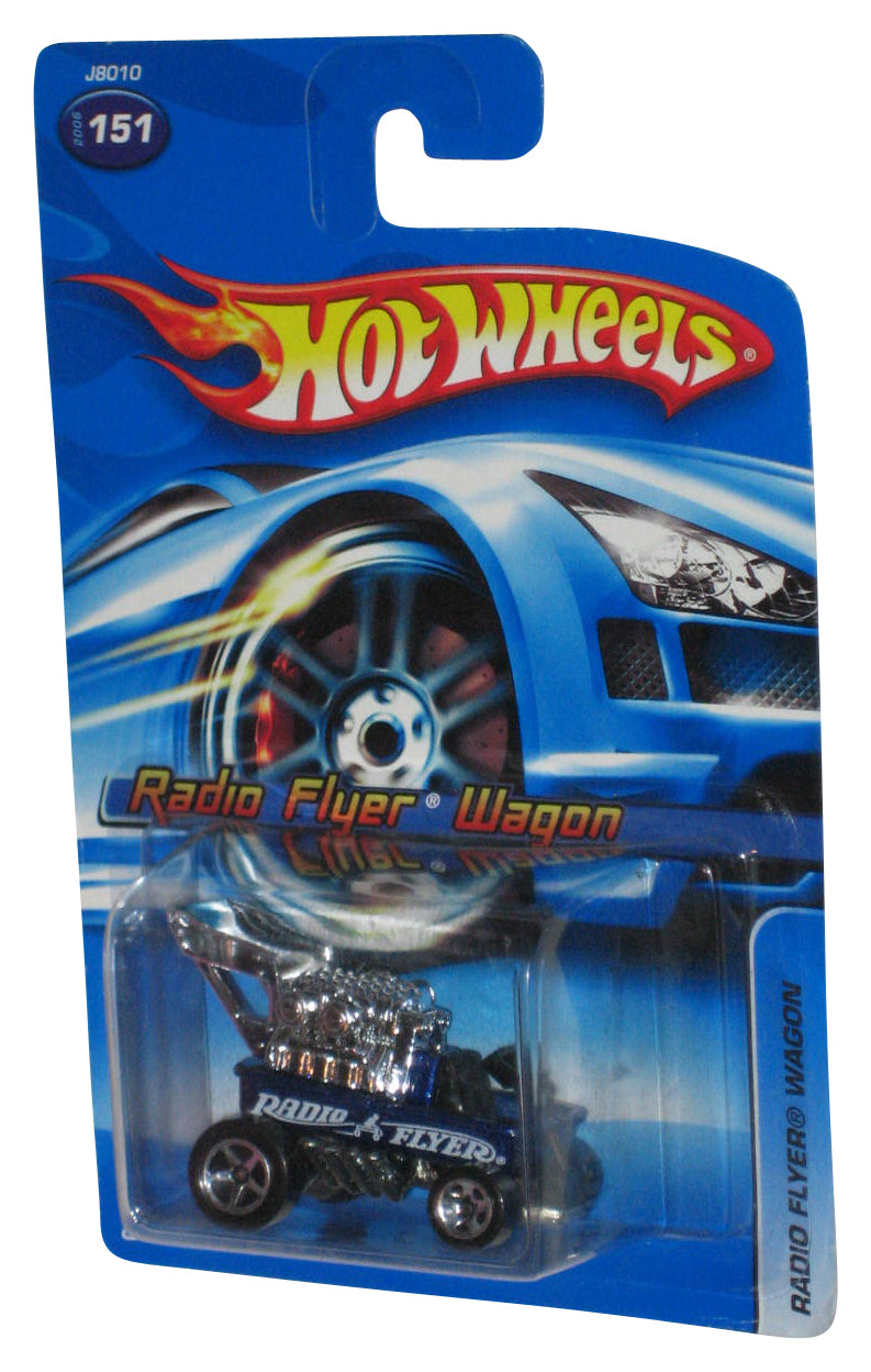 Hot Wheels Radio Flyer Wagon (2006) Blue Die-Cast Toy Car #151