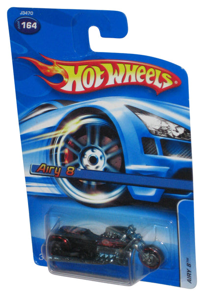 Hot Wheels Airy 8 Black & Red (2006) Die-Cast Toy Motorcycle Bike #164