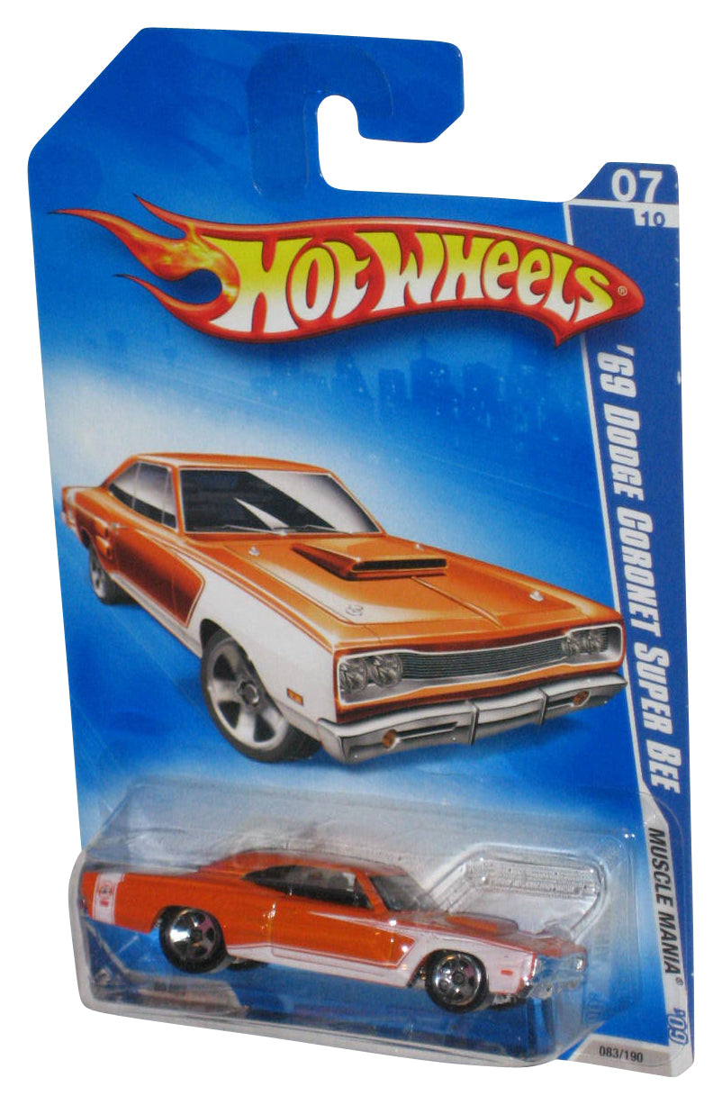 Hot Wheels Muscle Mania '09 Orange '69 Dodge Coronet Super Bee Toy Car 83/190