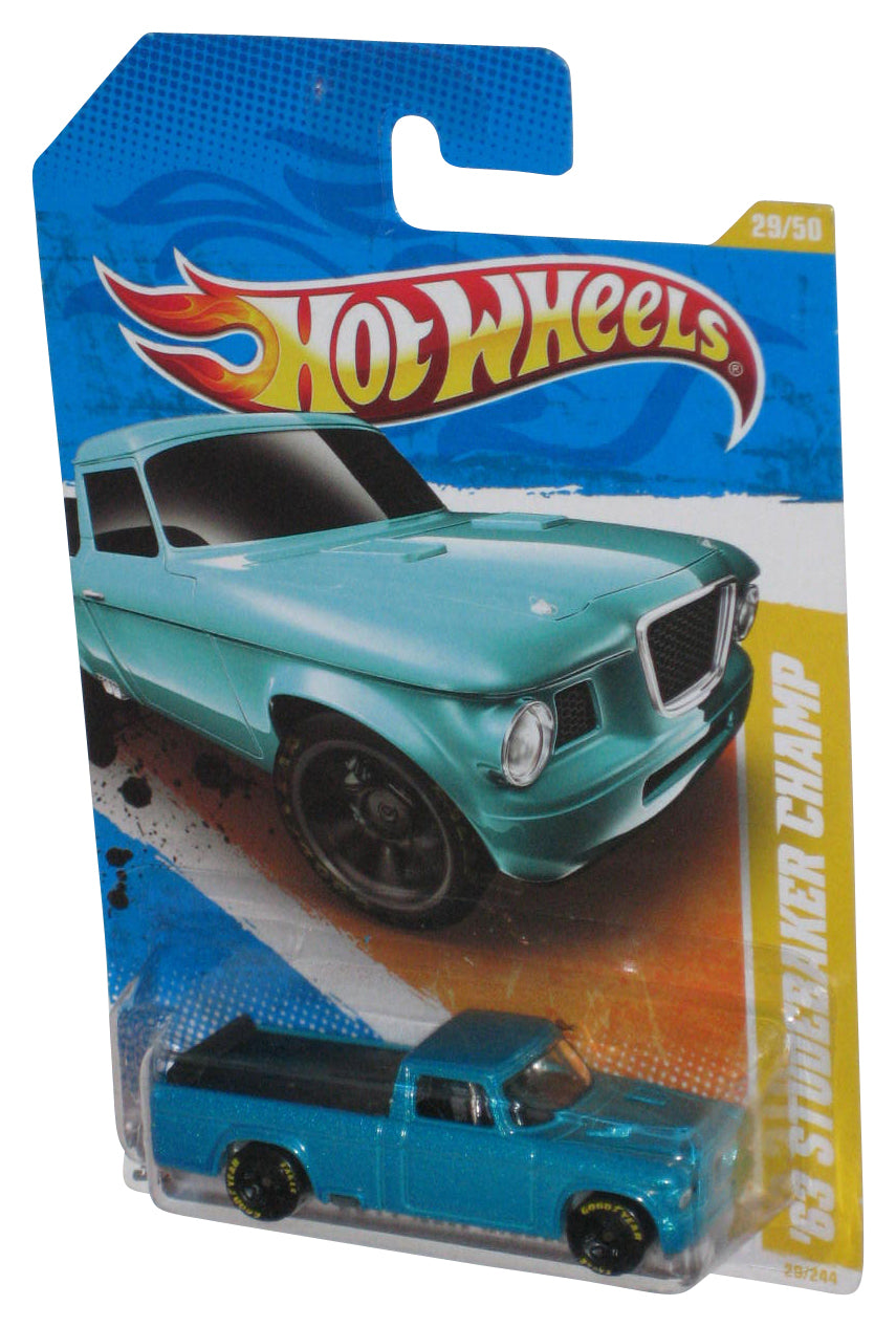 Hot Wheels 2011 New Models 29/50 Blue '63 Studebaker Champ Toy Truck 29/244