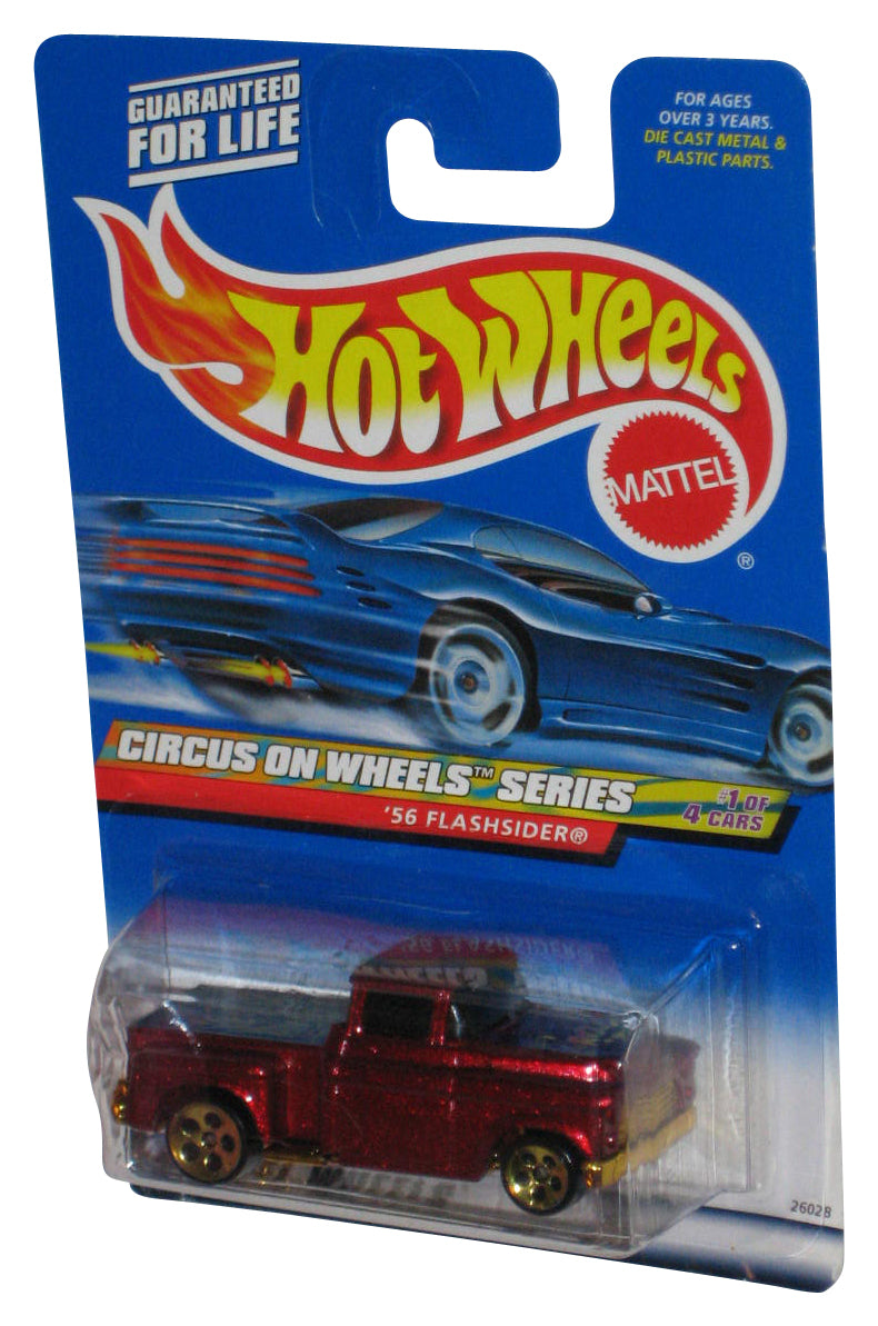 Hot Wheels Circus On Wheel Series (2000) Red '56 Flashsider Toy Truck #025