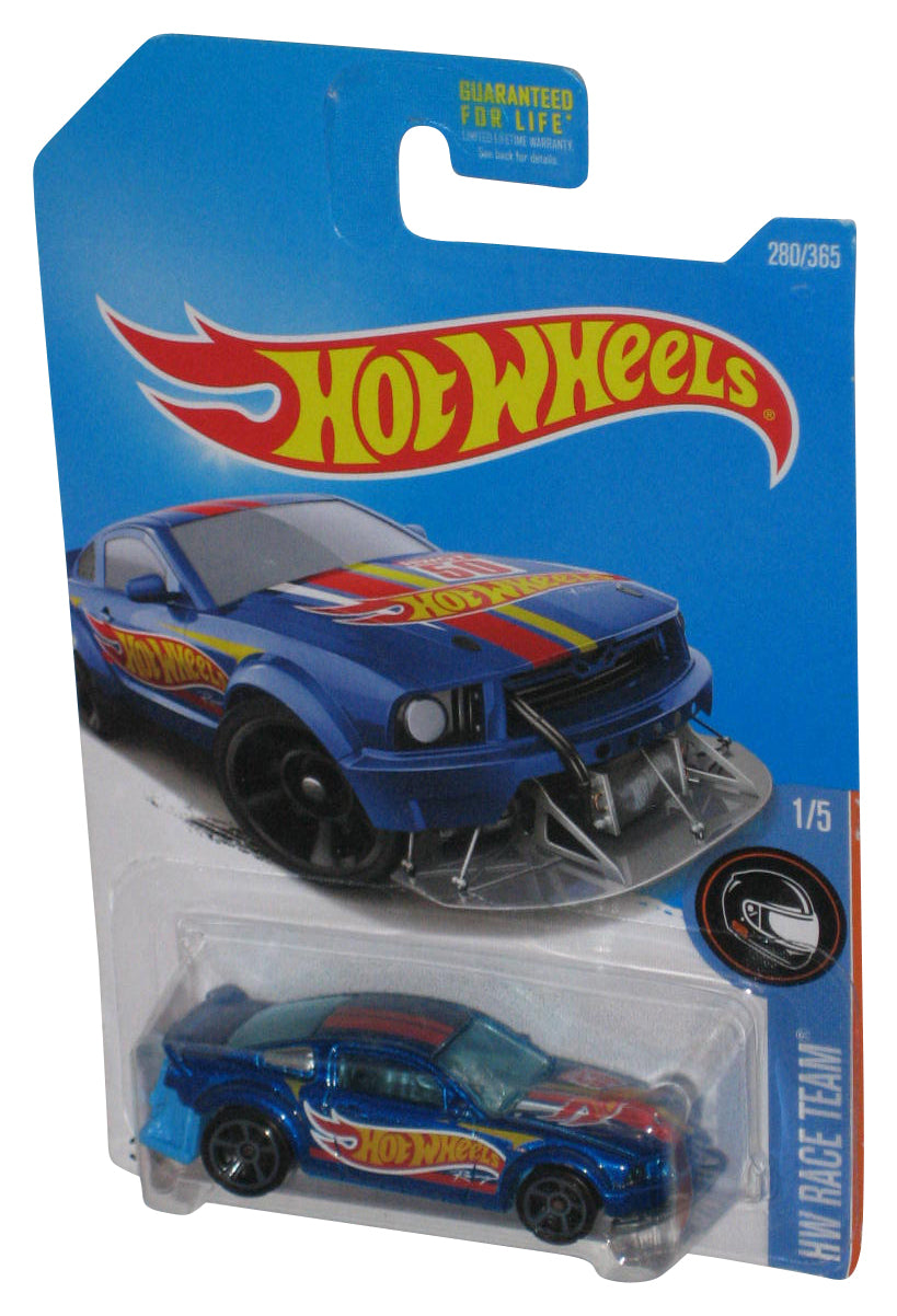 Hot Wheels HW Race Team 1/5 Blue 2005 Ford Mustang Toy Car 280/365