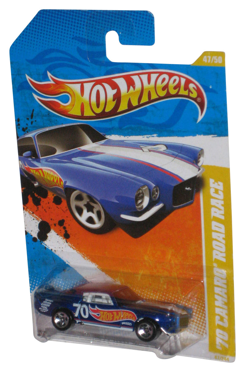Hot Wheels 2011 New Models 47/50 Blue '70 Camaro Road Race Toy Car 47/244