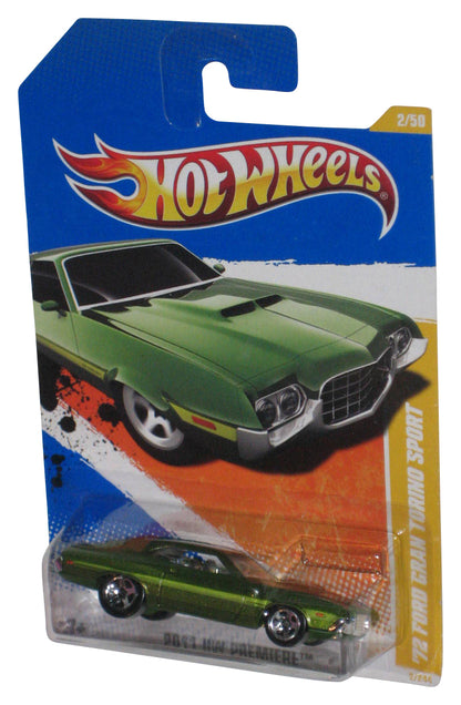 Hot Wheels 2011 HW Premiere 2/50 (2010) Green '72 Ford Gran Torino Sport Toy Car 2/244