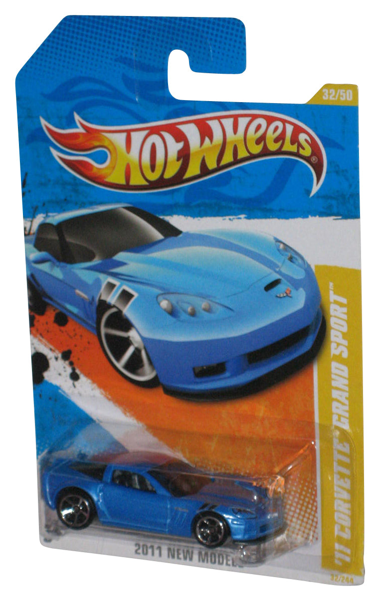 Hot Wheels 2011 New Models 32/50 Blue '11 Corvette Grand Sport Toy Car 32/244