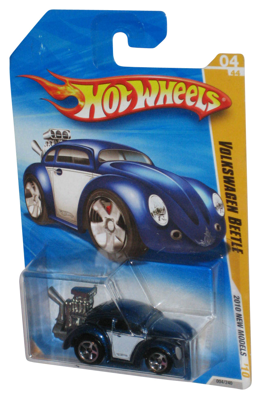 Hot Wheels 2010 New Models Blue Volkswagen Beetle Toy Car 004/240