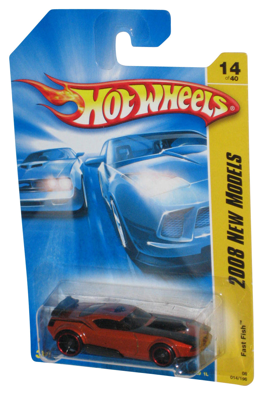Hot Wheels 2008 New Models 14/40 Metallic Orange Fast Fish Toy Car 014/196