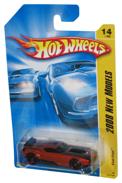 Hot Wheels 2008 New Models 14/40 Metallic Orange Fast Fish Toy Car 014/196