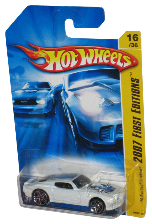 Hot Wheels 2007 First Editions 16/36 White '70 Pontiac Firebird Toy Car 016/156