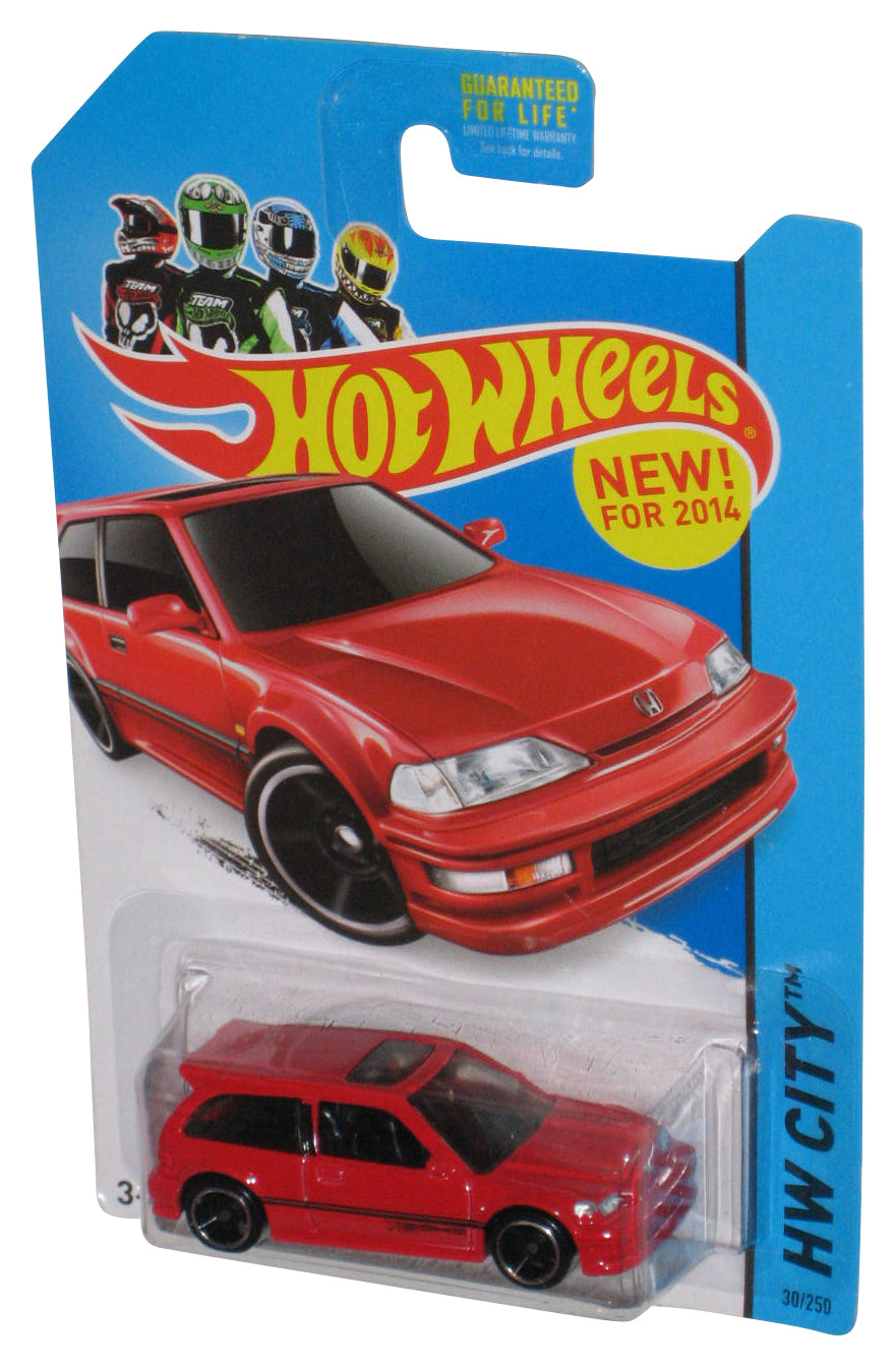 Hot Wheels HW City (2014) Red 1990 Honda Civic EF Toy Car 30/250