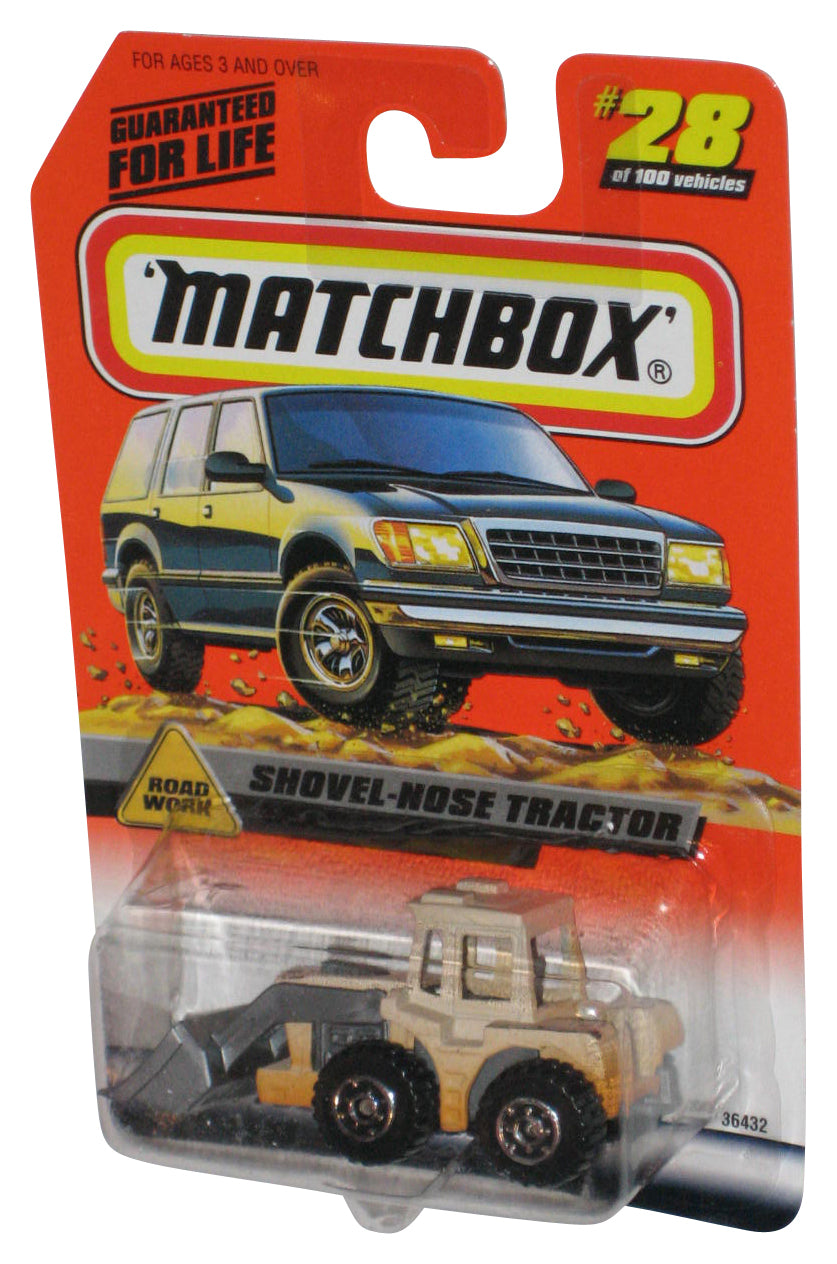 Matchbox Road Work Shovel-Nose Tractor (1998) Construction Toy #28/100