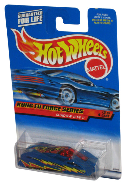 Hot Wheels Kung Fu Force Series 3/4 (2000) Blue Shadow Jet II Toy Car #035