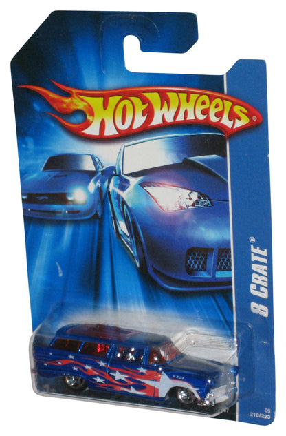 Hot Wheels 8 Crate Blue (2006) Mattel Blue Die-Cast Toy Car 210/233