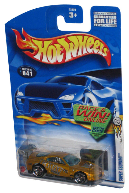 Hot Wheels Super Tsunami 29/42 (2002) Gold Die-Cast Toy Car #041