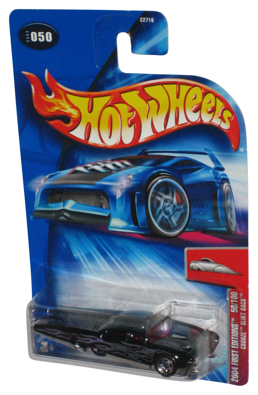 Hot Wheels 2004 First Editions 50/100 Crooze Slikt Back Black Toy Car #050