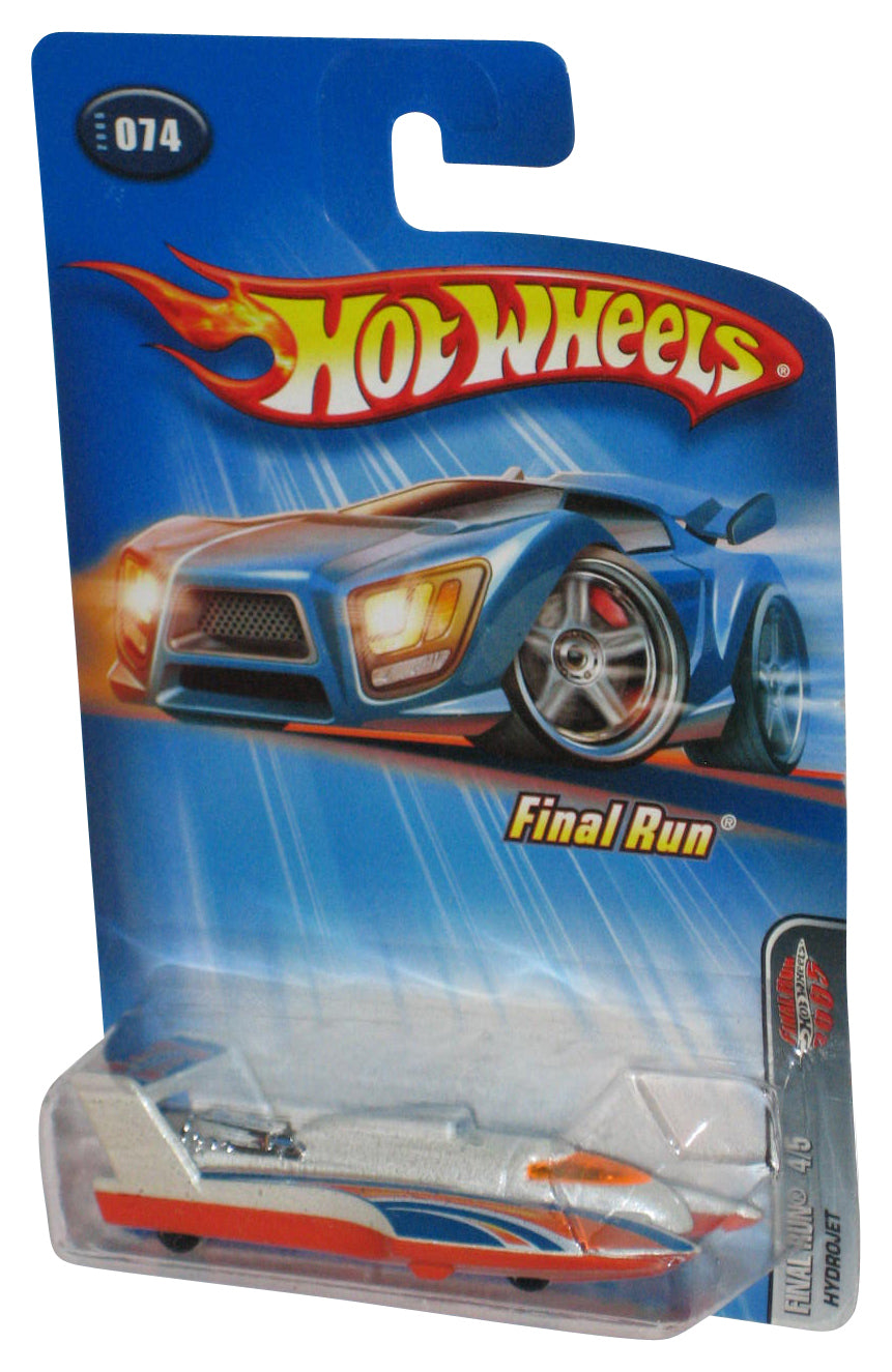 Hot Wheels Final Run White & Orange Hydrojet (2005) Mattel Toy Boat #074