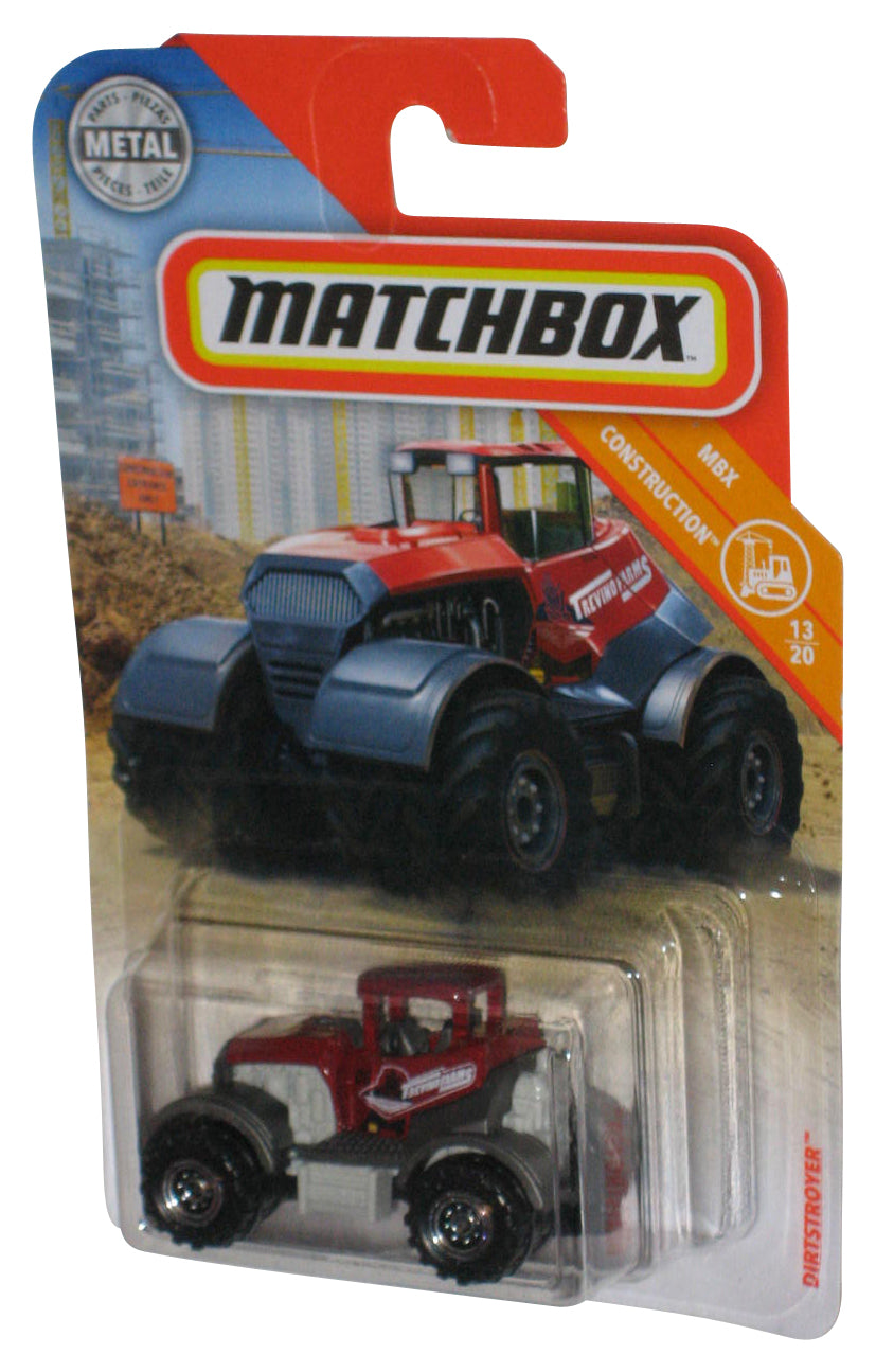 Matchbox MBX Construction 13/20 (2018) Red Dirtstroyer Toy Car 49/125