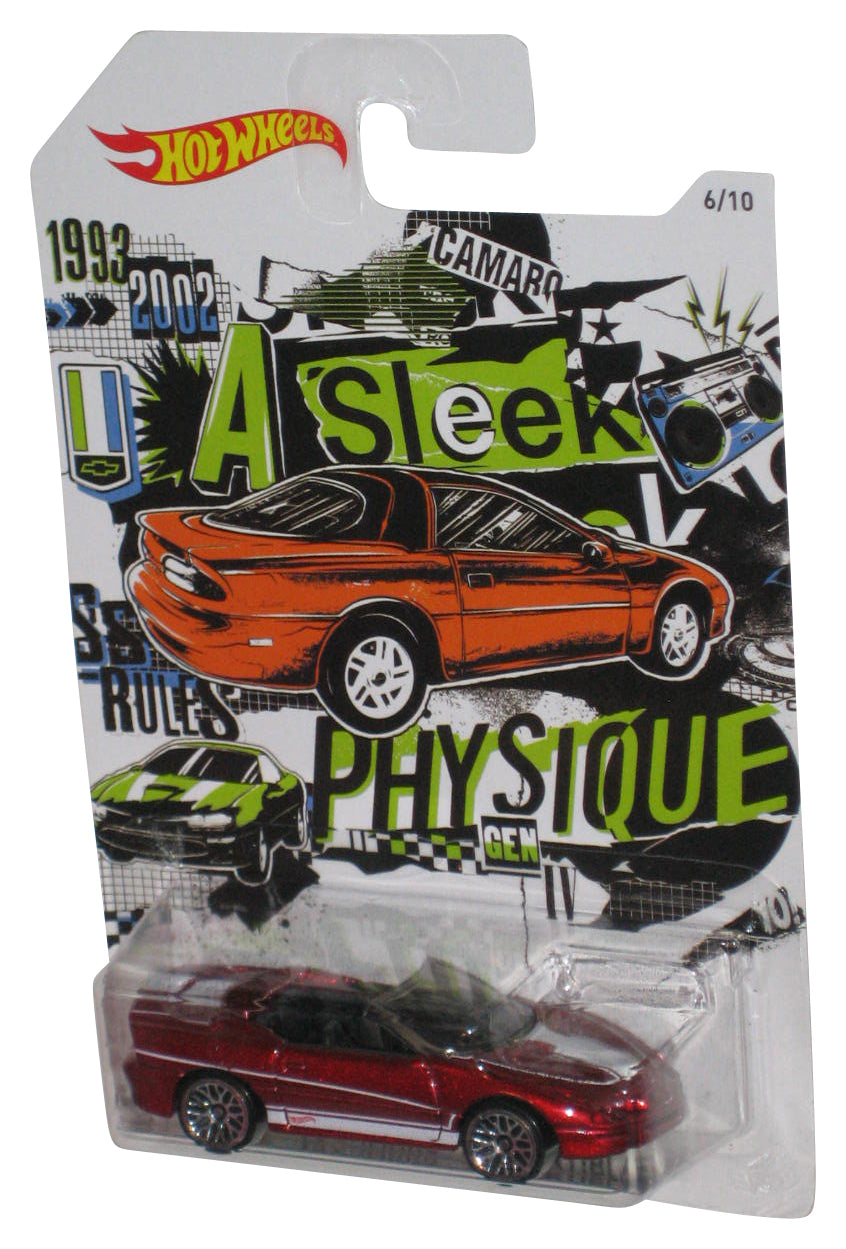 Hot Wheels Red '95 Camaro Convertible (2017) Mattel Die-Cast Car 6/10