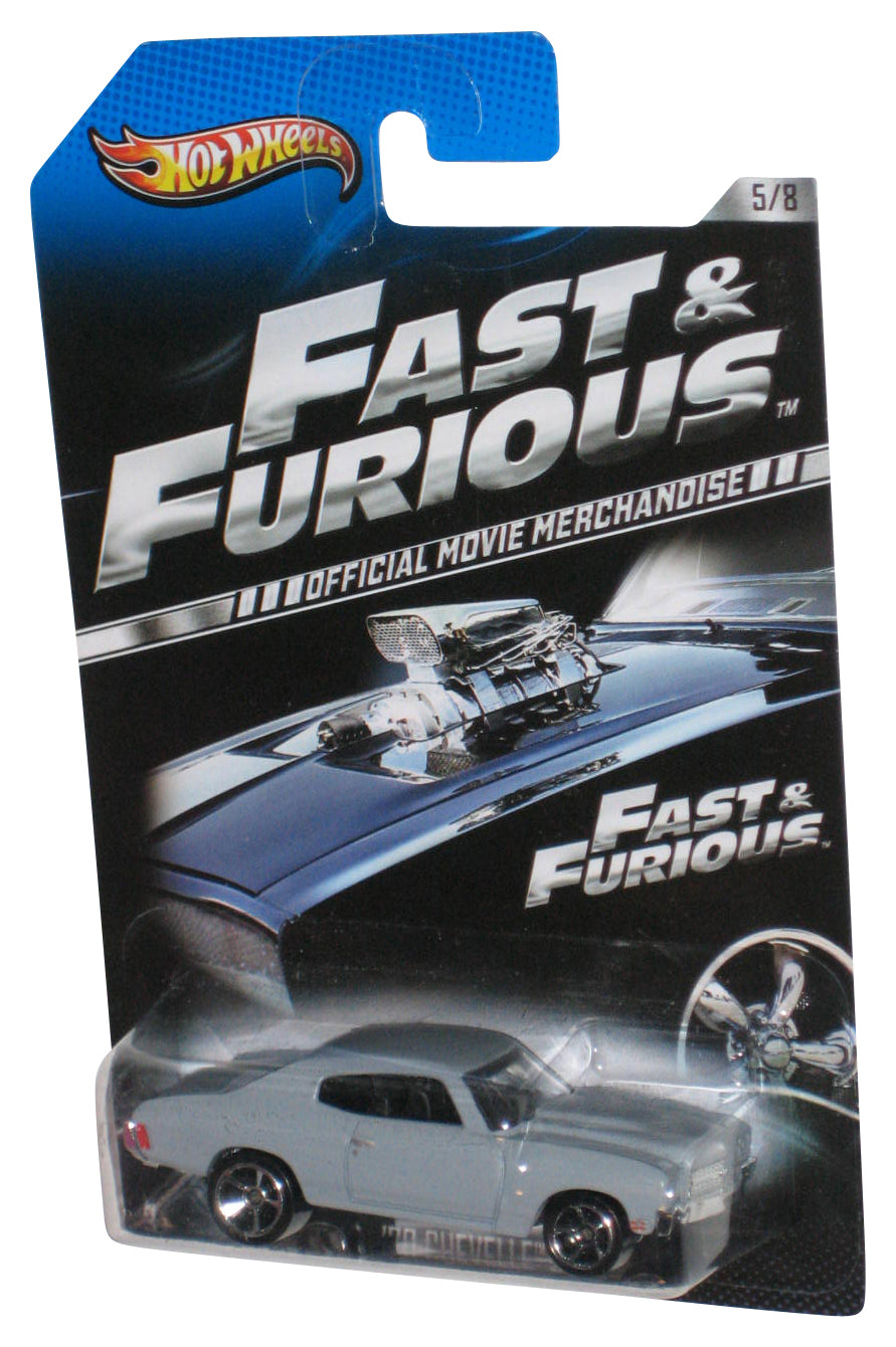 Hot Wheels Fast & Furious (2016) Mattel Gray '70 Chevelle SS Toy Car 5/8